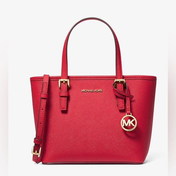 Michael Kors Jet Set Travel Extra-Small Saffiar
Leather Top-Zip Tote Bag #boxE9+ - Picture 1 of 10